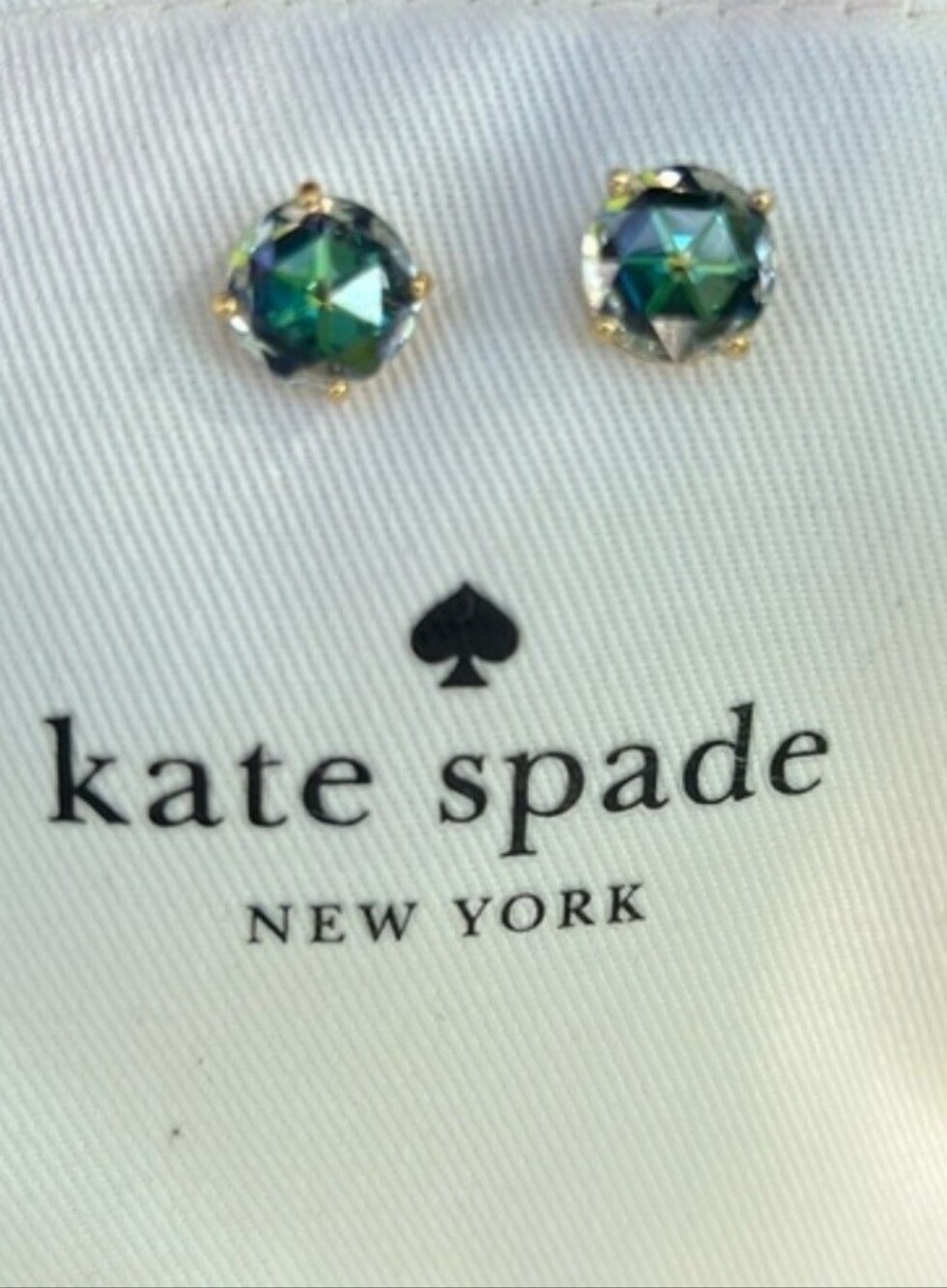 Kate Spade Bright Ideas Earrings Green Blue Stunning!